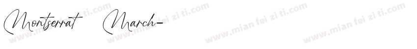 Montserrat 作者March字体转换